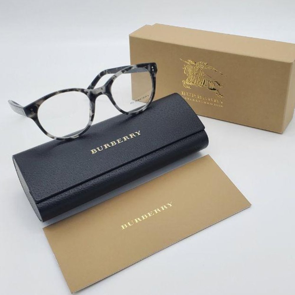 Burberry Grey Havana 2194 Eyeglasses - Picture 1 of 6